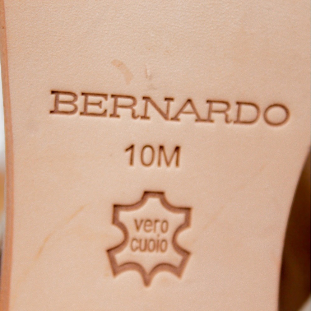 Anthropologie-Bernardo Ankle Boots Womens Sz 10 Suede Block Heels Booties - Picture 8 of 11